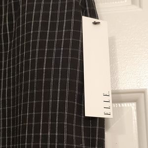 Brand New Elle Black Striped PlusSize Pencil Skirt
